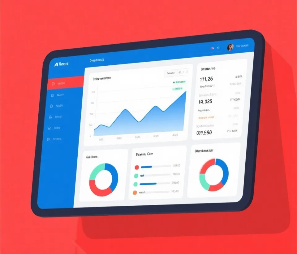 Trend analytics dashboard illustration